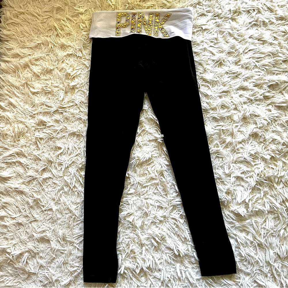 Victoria’s Secret PINK studded yoga leggings
